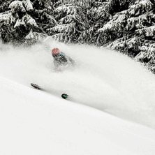 H&auml;rlig morgon med 50cm nysn&ouml;.
Photo by: Ola Mat. Foto: Ola Mattson. &Aring;kare: Fredrik Hentzel.