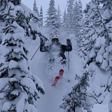 Dr&ouml;mmen om Kanada. Blev sann. Earn your turns, j�. Foto: Olle Sj&ouml;lin. &Aring;kare: Magnus Johnson.