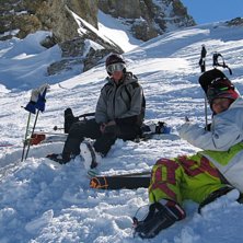 Jag och Seth Morrison har det g&ouml;tt i solen.. Foto: Krille. &Aring;kare: Tobias Antefelt &amp;amp; Seth Morrison.