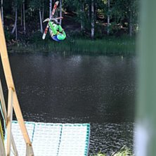 unnder ett camp i orsa jag k&ouml;r en snurr med mute. Foto: Jesper Nor&eacute;n (Jeppenator). &Aring;kare: Freddie Grann (F-G).