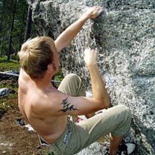 Anders s&auml;tter enkelt Catch me if you can! 5C. Foto: Johan Vall. &Aring;kare: Anders Lidman.