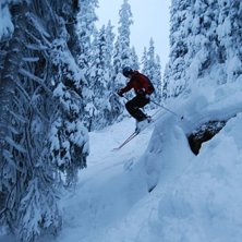 h&auml;rliga sm&aring;dropps p&aring; ostsidan i idre. Foto: M&aring;ns Gullgren. &Aring;kare: Magnus Lindholm.