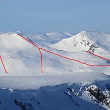 Getryggen fr&aring;n syd&ouml;st. H&auml;r ser man tydligt hur . Foto: Mattias Skantz.