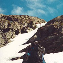 &Aring;pningshelgen i Stryn sommeren 2002. Halveis ned . Foto: Elisabeth Eiternes.