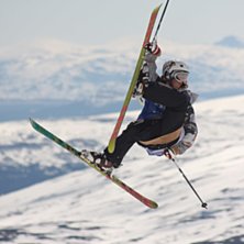 Bilder ifr&aring;n dagens SM Big Air 2009 ifr&aring;n &Aring;re! . Foto: Petter Persson. &Aring;kare: -ll-.