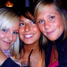 Sista kv&auml;llen i Lloret - med kollegorna.. Foto: Elin Johnsson.