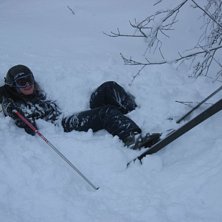 edge-elin testar sn&ouml;djupet.. Foto: jag.