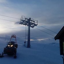 Vinterlige forhold
Litt kald vind p&aring; toppane idag.