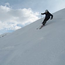 L&auml;ttillg&auml;nglig off-pist bredvid Russi-run i Ande. Foto: Mats Tolander. &Aring;kare: Henke Ottosson.