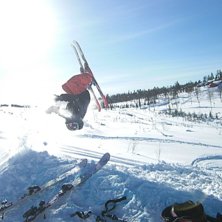 Backflip. Foto: Linus. &Aring;kare: Tobbe (jag).