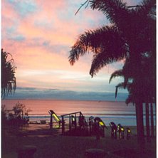 Solen g&aring;r precis upp och i morgonljuset e det dag. Foto: Johan Svensson.