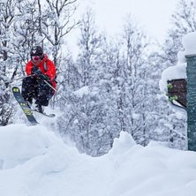 &Aring;ker i Solheisen och hitter ett fint hopp! Inte d. Foto: Ola Bj&ouml;rnstr&ouml;m. &Aring;kare: Fredrik H&ouml;&ouml;g.