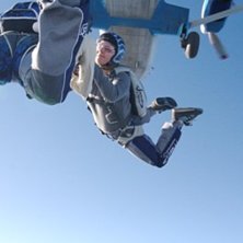 Jag och min lagkompis. Foto: Rickard Backne.