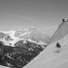 Canazei p&aring; 30 talet.... Foto: Titus.