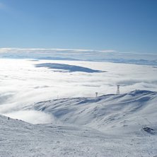 H&auml;&auml;&auml;&auml;rligt.. En solig dag p&aring; toppen! :). Foto: Jenny.