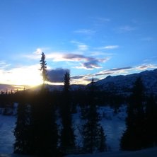 Str&aring;lende vintersol
Velkommen til H&oslash;gevarde Fjel.
