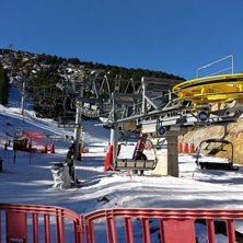 Valdelinares - sittlift fr&aring;n dal till topp.