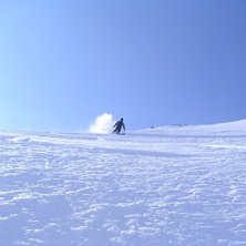 Baksidan av valluga, St Anton. Foto: Jonas. &Aring;kare: Joakim Danielsson.