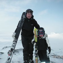 Stolt pappa. Foto: Ahlgren. &Aring;kare: Patric och Melwin.