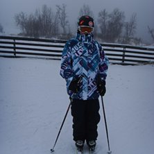 f&ouml;rsta skiddagen. Foto: anna. &Aring;kare: jag.