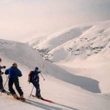 Heliskiing i Hemavan.... Foto: pappa. &Aring;kare: Oskar Hj&auml;rpe / Johan Hj&auml;rpe / Guide.