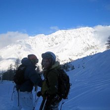 Me and Johanna on our way home... Foto: Josie. &Aring;kare: Jag och Johanna.