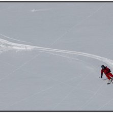 baksidan av blackcomb. Det var ganska varmt ute s�. Foto: Bo Liljefors. &Aring;kare: Nicklas Haglund.