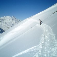 jag p&aring; en liten hike p&aring;v&auml;g mot puder. Foto: filip bern&aring;ker. &Aring;kare: robin carlstrand.