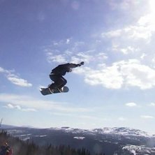 Skitbra v&auml;der! Hoppen var underbara!. Foto: Goran Norling. &Aring;kare: Partik Durfors.