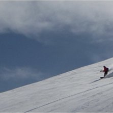 Br&auml;nner puder i Engelberg i april.... Foto: Martin Livian. &Aring;kare: Martin Nor&eacute;n.