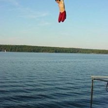 En sk&ouml;n hoppkv&auml;ll ute p&aring; Liding&ouml;. . Foto: Johan. &Aring;kare: Fredrik Heribertson.