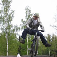 En gammal bild p&aring; en no foot. Foto: Kalle tror ja. &Aring;kare: Jag.