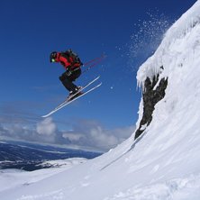 Till v&auml;nster om tusenmetern (uppifr&aring;n sett) kan . Foto: Andreas Folkestad. &Aring;kare: Johannes Gustafsson.