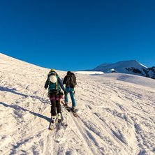 Fr&aring;n Hollandiahytte f&ouml;lj Anungrat upp p&aring; plat&aring;. Foto: Erik Fr&ouml;jdh.