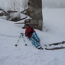 Pustar ut efter den makal&ouml;st roliga skogs&aring;kning . Foto: Odd-Laurits Andreassen. &Aring;kare: Tomas Roos.