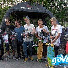 Vinnarna av Ripcurl Longboard Tour 2011. Foto: Sebastian Ytterberg. &Aring;kare: Philip Vasdekis, Niklas Stenson, Oliver Aikins, John Olsson, Gustav Tingel&ouml;f, Ludwig Skans, Axel Klang.
