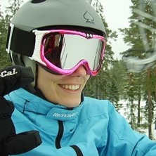 Jag p&aring; v&auml;g upp i liften, nice :D. Foto: Lilie Grandt. &Aring;kare: Cecilia Fredriksson.