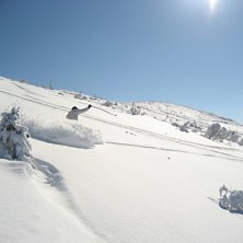N&auml;stintill or&ouml;rd, l&auml;tt och underbar pudersn&ouml; i. Foto: Marcus wadsten. &Aring;kare: johan wadsten.