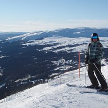 Fin utsikt fr&aring;n Svartberget!. Foto: Kristin Karlsson. &Aring;kare: David Karlsson.