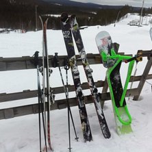 Sista skiddagen p&aring; gr&ouml;na trixmaskinen.