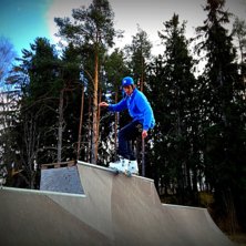 En clean bild fr&aring;n fredagens &aring;kning i rampen med. Foto: Oscar Andersson. &Aring;kare: Joseph Jansson.