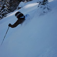 Earlybirds having some fun in the snow!:=). Foto: Henrik D&oslash;vre Jr.. &Aring;kare: Maria D. Thorvik.