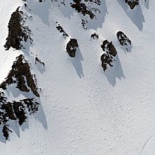 Vi hikade Secret Walley i Tignes och &aring;kte osp&aring;ra. Foto: Linus Hougland. &Aring;kare: Simon Sj&ouml;berg Team Salomon.