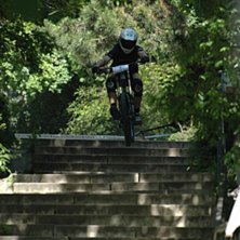 Hamnade p&aring; en downhill t&auml;vling n&auml;r jag var i Bu. Foto: Markus Bro. &Aring;kare: Ok&auml;nd.