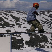 en feet nosepress. Foto: pappa. &Aring;kare: tomten! nee johan.