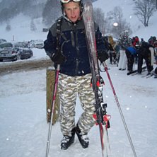 Efter en sk&ouml;n dag i pisten. &Aring;kare: Niklas.