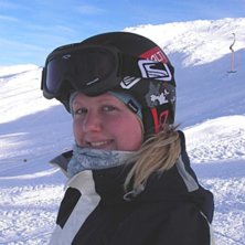 Jag och Jerry &aring;ker slalom.. Foto: Jerry Broo. &Aring;kare: Johanna Broo.