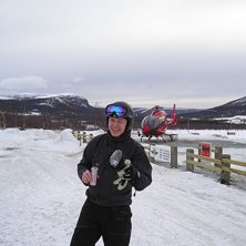 Pre Heliski. Dock med lite sn&ouml;, stora isf&auml;lt sam. Foto: Daniel Albing. &Aring;kare: Tony H&auml;ggstr&ouml;m.