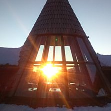 Str&aring;lende vintersol 
.