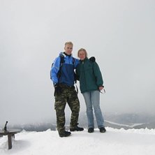 P&aring; toppen av Galdh&ouml;piggen.. Foto: norrman.